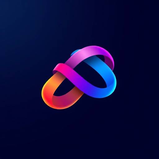 Een sterk logo met strakke lijnen en kleurovergangen