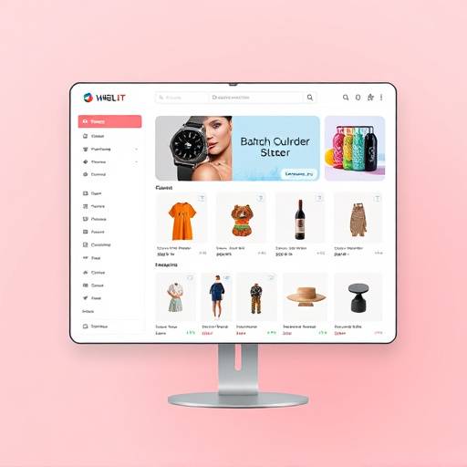 Gepolijste gebruikersinterface van een e-commerce website met focus op duidelijke productpresentatie en soepele navigatie op desktop en mobiel.