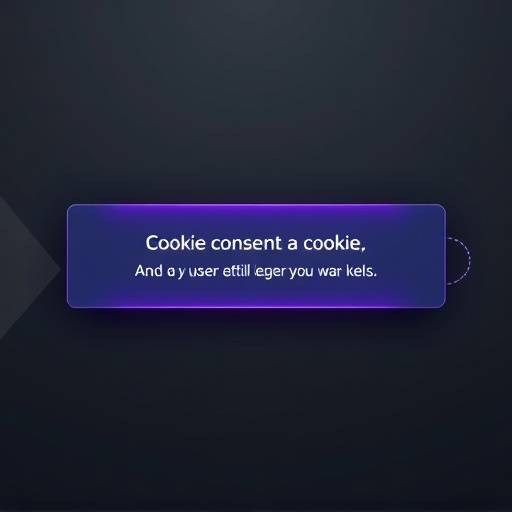 Illustratie van een cookiebanner met opties voor gebruikers om hun voorkeuren in te stellen.